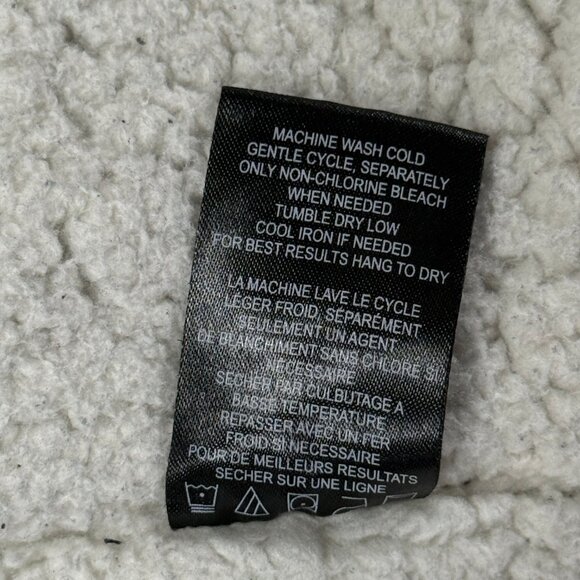 Empyre Plaid Sherpa Lined Shirt Jacket Brown Black Cotton Blend Shacket Size M - Picture 13 of 13